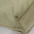 PRADA Hand Bag Nylon Beige Auth bs21346-14