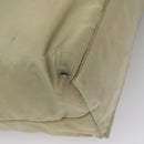 PRADA Hand Bag Nylon Beige Auth bs21346-16
