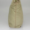 PRADA Hand Bag Nylon Beige Auth bs21346-4