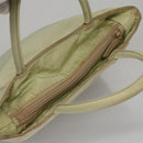 PRADA Hand Bag Nylon Beige Auth bs21346-6