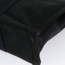HERMES Fourre Tout PM Tote Bag Canvas Black Navy Auth bs21354-9