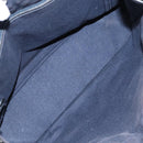 HERMES Fourre Tout PM Tote Bag Canvas Black Navy Auth bs21354-10