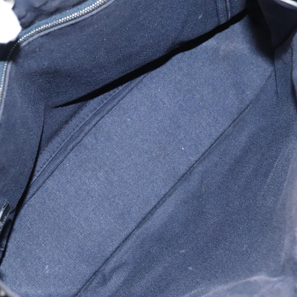 HERMES Fourre Tout PM Tote Bag Canvas Black Navy Auth bs21354