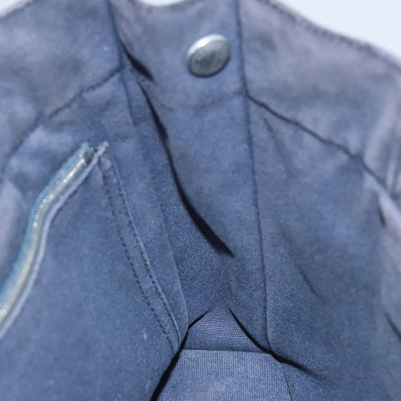 HERMES Fourre Tout PM Tote Bag Canvas Black Navy Auth bs21354