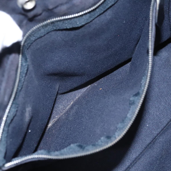 HERMES Fourre Tout PM Tote Bag Canvas Black Navy Auth bs21354