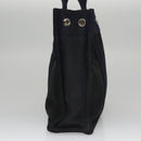 HERMES Fourre Tout PM Tote Bag Canvas Black Navy Auth bs21354-4