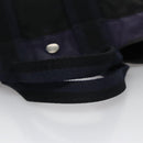 HERMES Fourre Tout PM Tote Bag Canvas Black Navy Auth bs21354-7