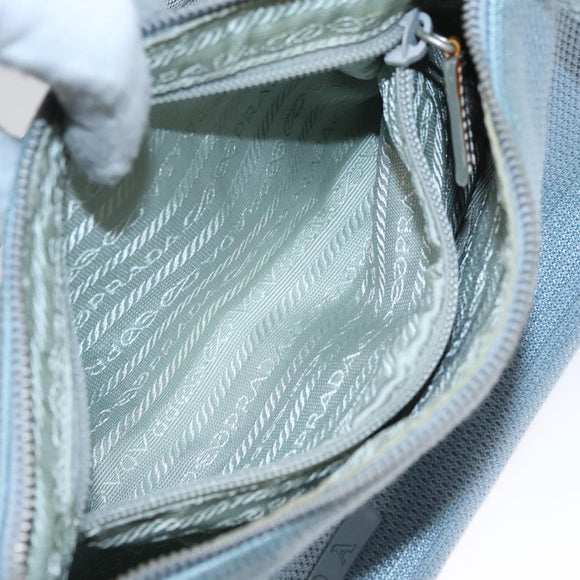 PRADA Sports Shoulder Bag Canvas Blue Auth bs21360