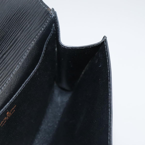 LOUIS VUITTON Epi Art Deco Clutch Bag Black M52632 LV Auth bs21387