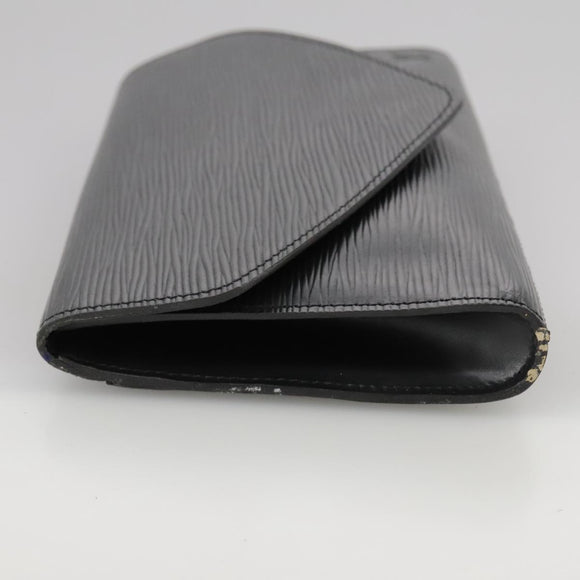 LOUIS VUITTON Epi Art Deco Clutch Bag Black M52632 LV Auth bs21387