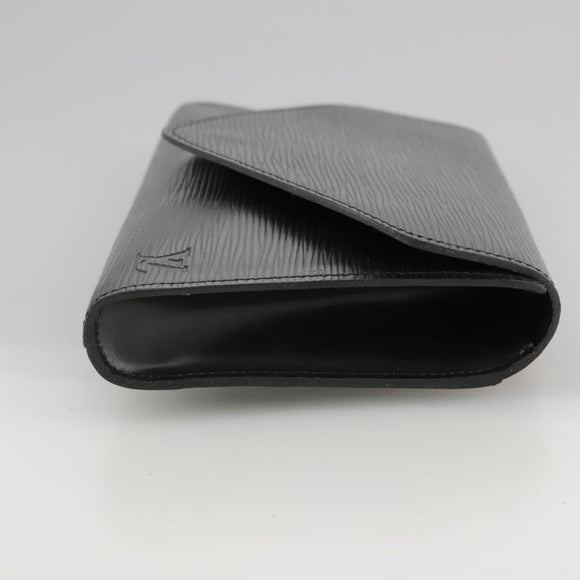 LOUIS VUITTON Epi Art Deco Clutch Bag Black M52632 LV Auth bs21387
