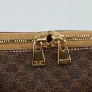 CELINE Macadam Canvas Hand Bag PVC Leather Brown Gold Auth bs21413-9