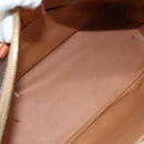 CELINE Macadam Canvas Hand Bag PVC Leather Brown Gold Auth bs21413-10