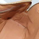 CELINE Macadam Canvas Hand Bag PVC Leather Brown Gold Auth bs21413-19