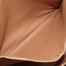 CELINE Macadam Canvas Hand Bag PVC Leather Brown Gold Auth bs21413-22