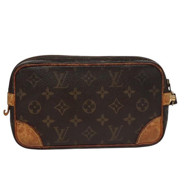 LOUIS VUITTON Monogram Marly Dragonne PM Clutch Bag M51827 LV Auth bs21421