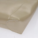 Christian Dior Shoulder Bag Patent leather Beige Silver Auth bs21422-9