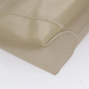 Christian Dior Shoulder Bag Patent leather Beige Silver Auth bs21422-10