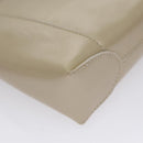 Christian Dior Shoulder Bag Patent leather Beige Silver Auth bs21422-12