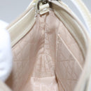 Christian Dior Shoulder Bag Patent leather Beige Silver Auth bs21422-18