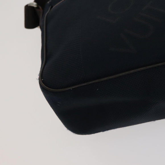 LOUIS VUITTON Damier Geant Petite Message Shoulder Bag Navy N41127 Auth bs21447