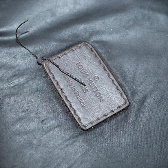 LOUIS VUITTON Damier Geant Petite Message Shoulder Bag Navy N41127 Auth bs21447