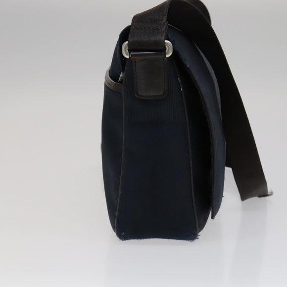 LOUIS VUITTON Damier Geant Petite Message Shoulder Bag Navy N41127 Auth bs21447