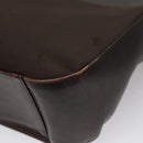 BURBERRY Shoulder Bag Nylon Leather Brown Auth bs21448-14