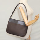 BURBERRY Shoulder Bag Nylon Leather Brown Auth bs21448-22
