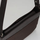 BURBERRY Shoulder Bag Nylon Leather Brown Auth bs21448-6