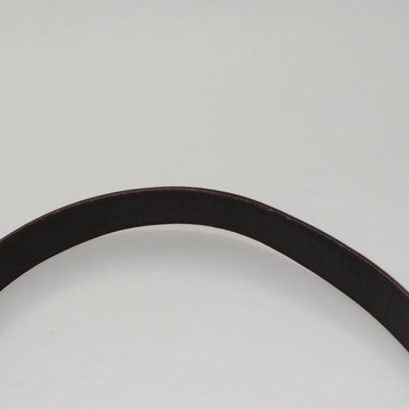 BURBERRY Shoulder Bag Nylon Leather Brown Auth bs21448