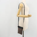 BVLGARI Shoulder Bag Canvas Brown Auth bs21453-22