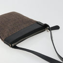 BVLGARI Shoulder Bag Canvas Brown Auth bs21453-6