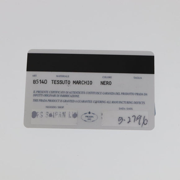 PRADA Tote Bag Nylon Black Auth bs21457