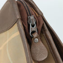 Burberrys Nova Check Clutch Bag Canvas Beige Auth bs21459-12