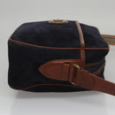 Burberrys Shoulder Bag Suede Navy Auth bs21460-4