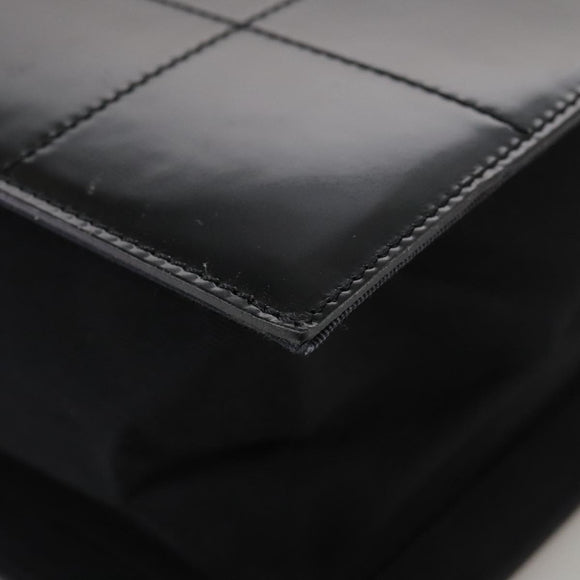 CHANEL Mademoiselle Choco Bar line Tote Bag Leather Red CC Auth bs21462