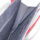 CHANEL Mademoiselle Choco Bar line Tote Bag Leather Red CC Auth bs21462-21