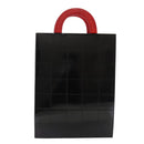 CHANEL Mademoiselle Choco Bar line Tote Bag Leather Red CC Auth bs21462-4