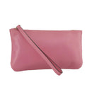 VALENTINO Pouch Leather Pink Auth bs21474-1