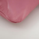 VALENTINO Pouch Leather Pink Auth bs21474-12