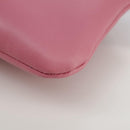 VALENTINO Pouch Leather Pink Auth bs21474-13