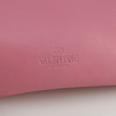 VALENTINO Pouch Leather Pink Auth bs21474-14