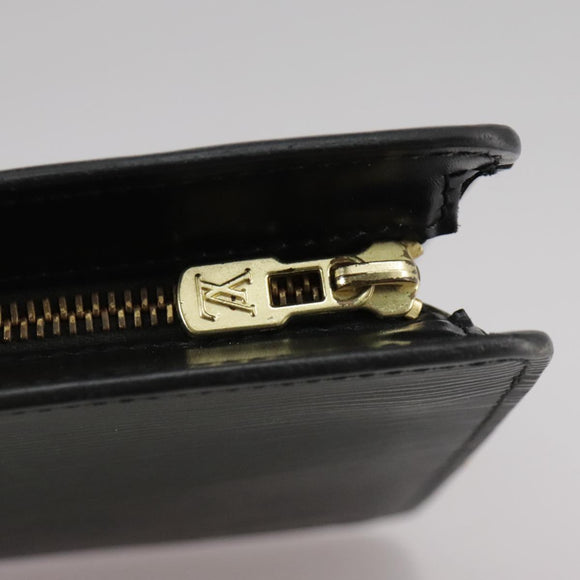 LOUIS VUITTON Epi Pochette Homme Clutch Bag Black Noir M52522 LV Auth bs21484