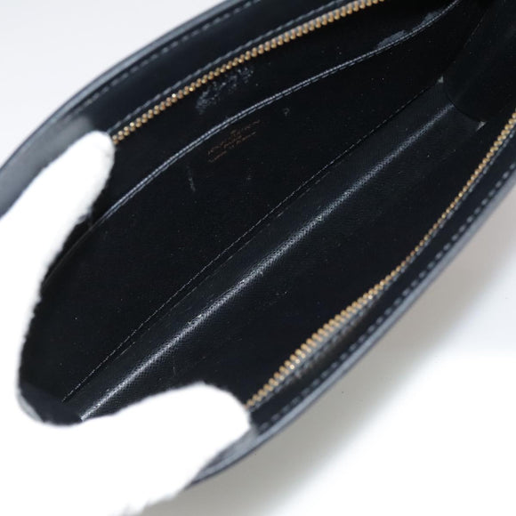 LOUIS VUITTON Epi Pochette Homme Clutch Bag Black Noir M52522 LV Auth bs21484