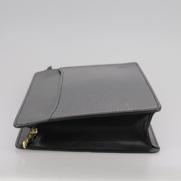 LOUIS VUITTON Epi Pochette Homme Clutch Bag Black Noir M52522 LV Auth bs21484