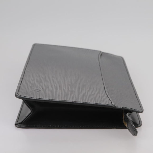 LOUIS VUITTON Epi Pochette Homme Clutch Bag Black Noir M52522 LV Auth bs21484