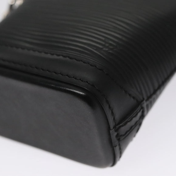 LOUIS VUITTON Epi Mini Lockit Charm Black LV Auth bs21489
