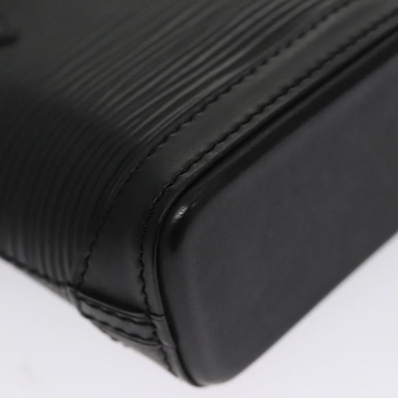 LOUIS VUITTON Epi Mini Lockit Charm Black LV Auth bs21489