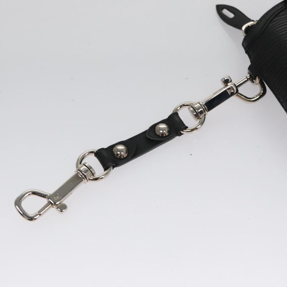 LOUIS VUITTON Epi Mini Lockit Charm Black LV Auth bs21489